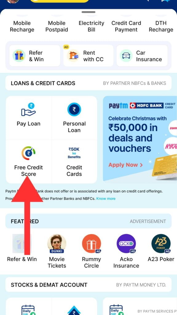 How to Check CIBIL Score in Paytm